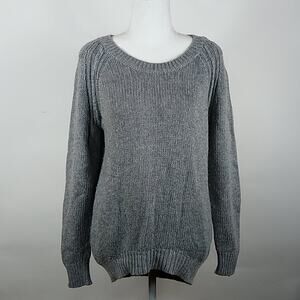 Heather by Bordeaux Gray Oversized Sweater